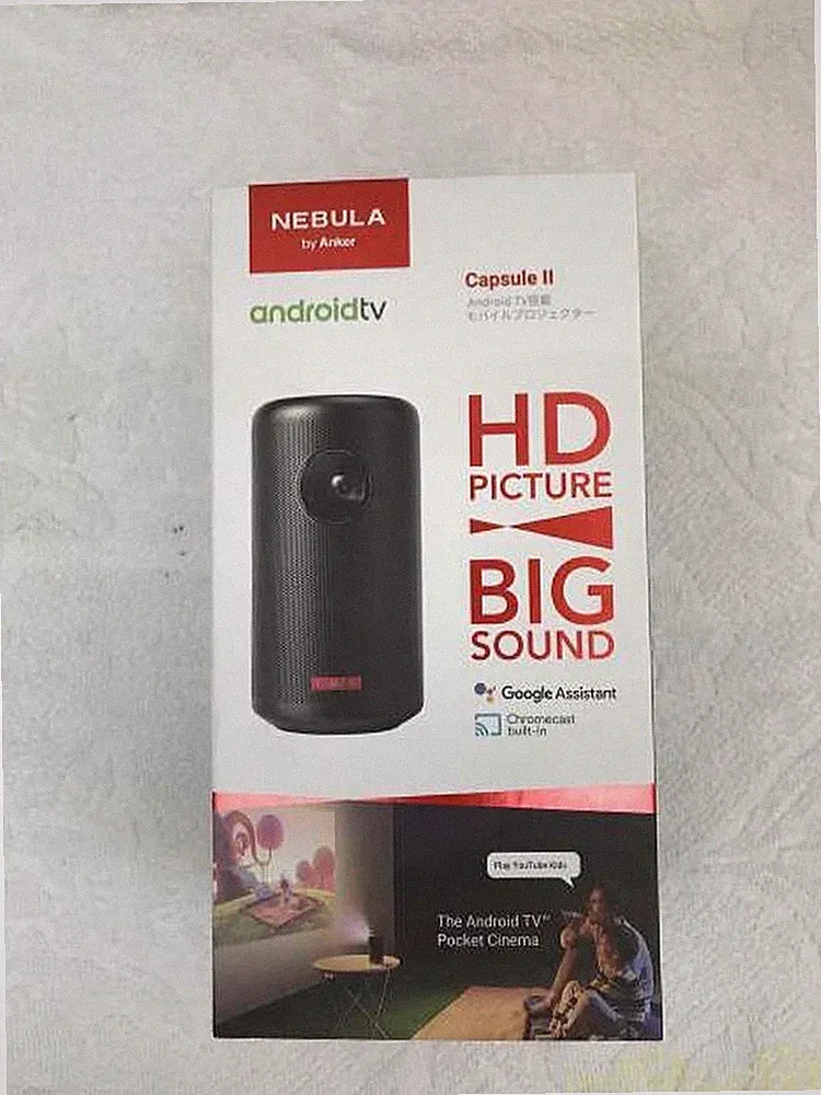 Anker Nebula Capsule II Tragbarer Projektor Android TV Integriert Kompakt Klein