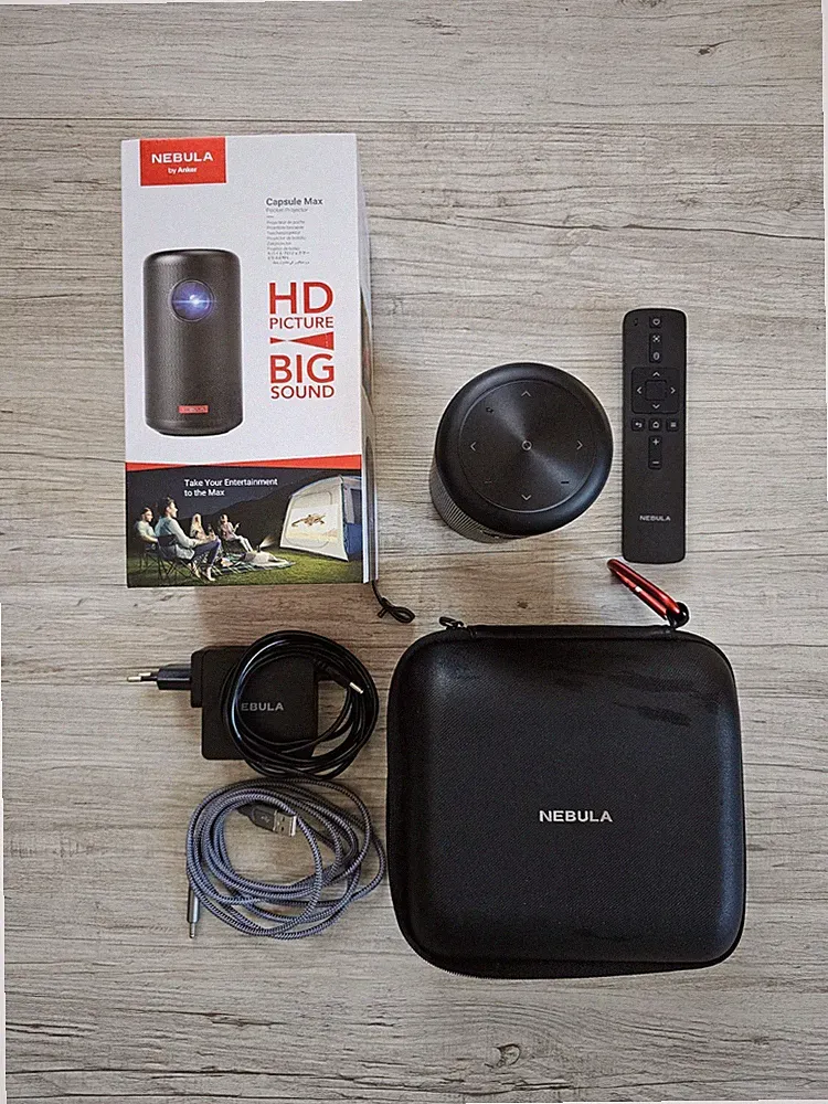 Anker Nebula Capsule Max – Beamer Set inkl. Hardcase u. GMS-Freischaltung