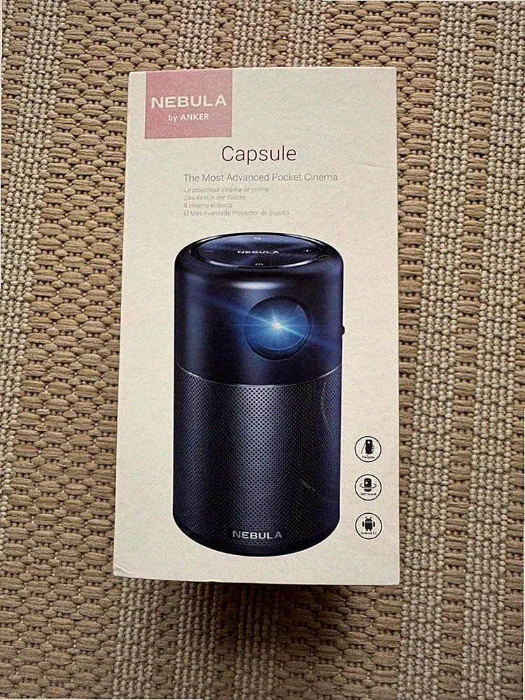 Anker Nebula Capsule Mini Beamer WLAN Bluetooth Tragbarer Projektor ink. OVP