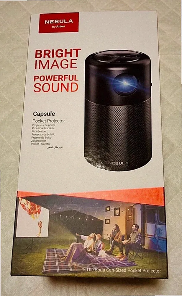 Anker Nebula Capsule Mini Tragbarer Projektor D4111512 360° Sound Gebraucht
