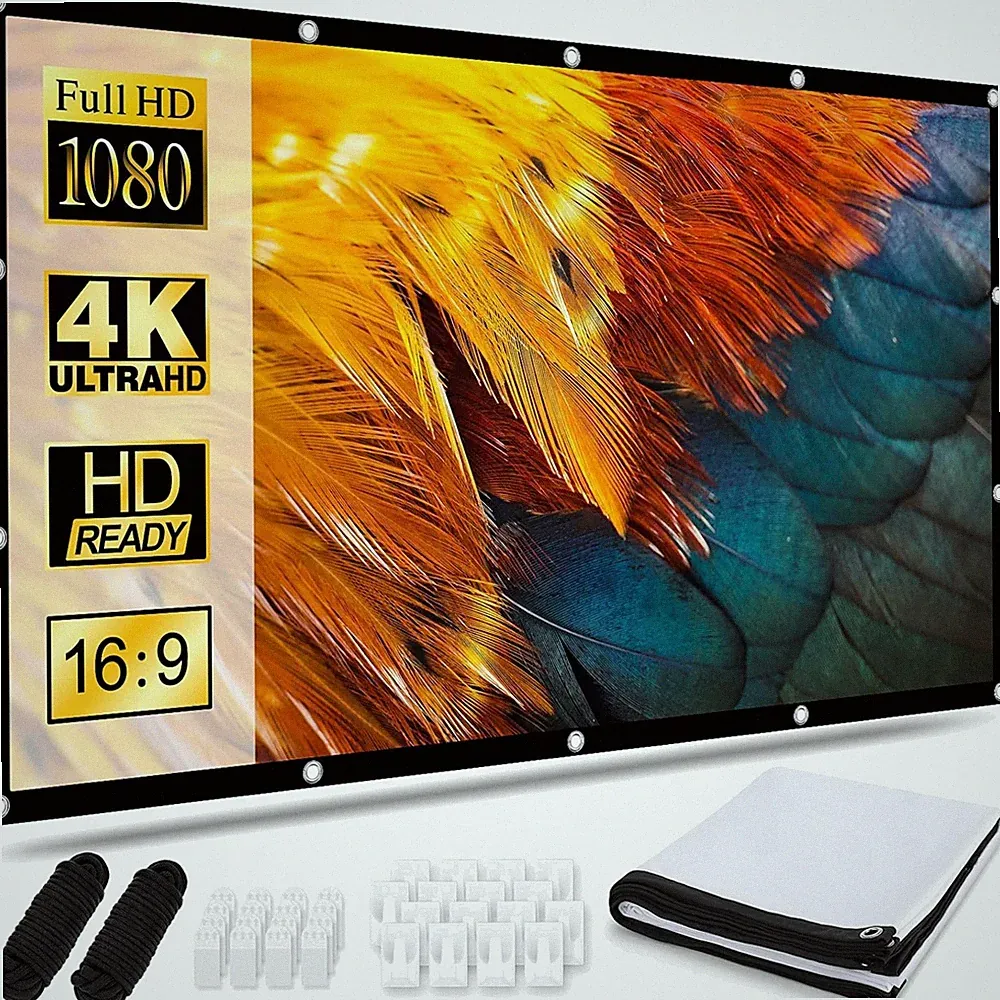Anti-Falten 120 Zoll Leinwand für 4K HD-Projektoren - für Outdoor-Events