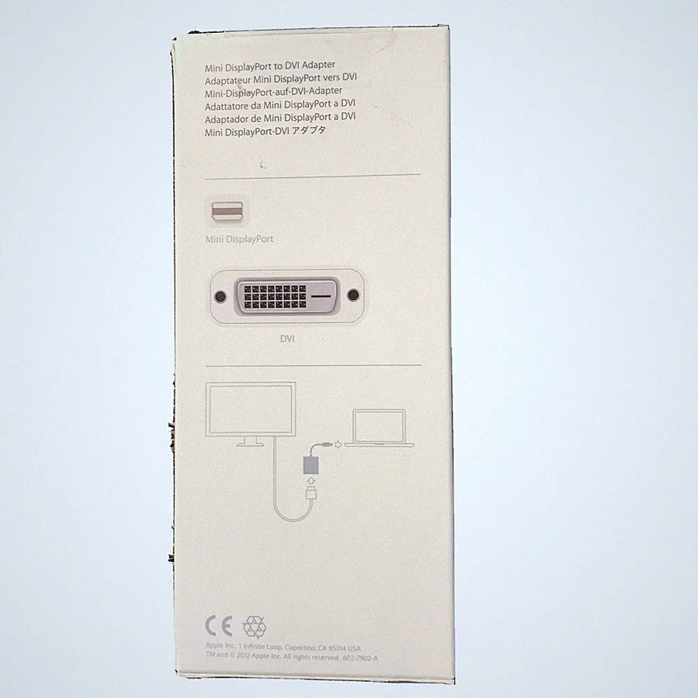 Apple Mini DisplayPort auf DVI-Adapter Kabel Projektor für MacBook weiß