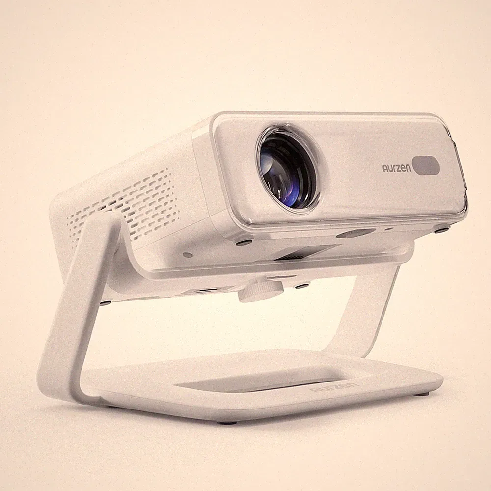 Aurzen Eazze D1 Smart Projektor mit Multi-Winkel Ständer, Netflix...
