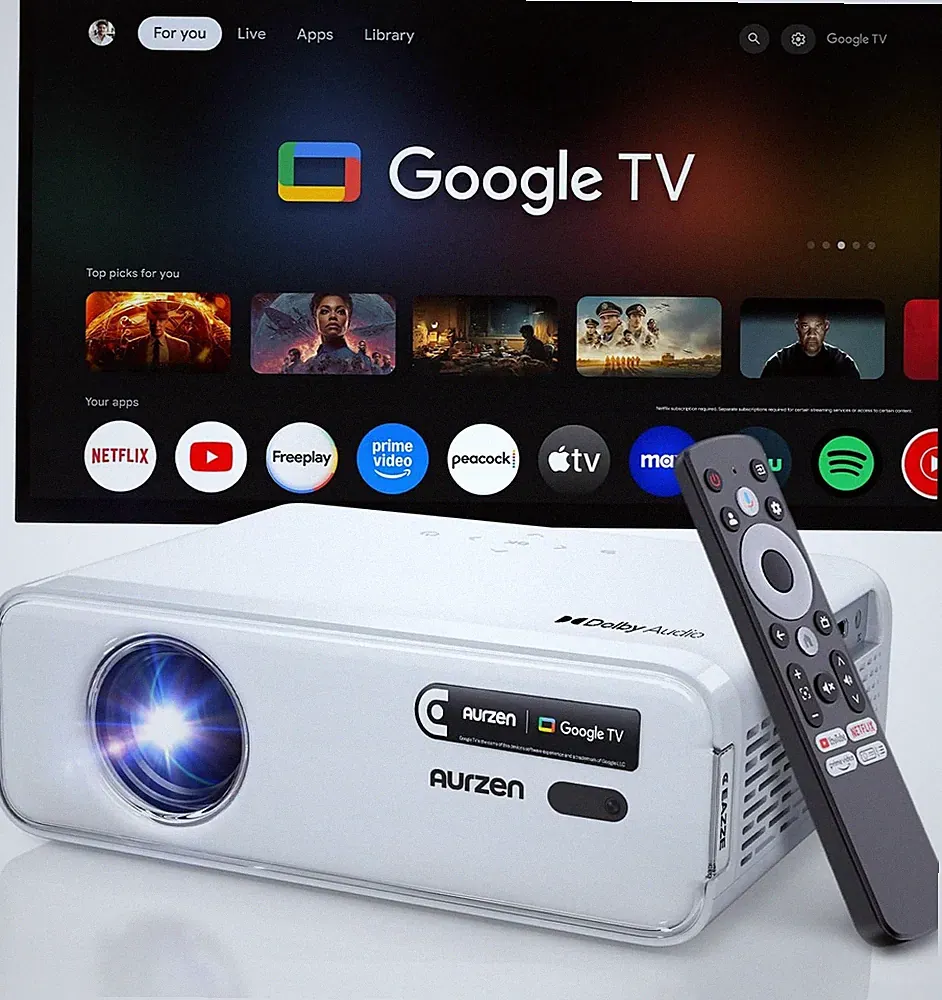Aurzen Eazze D1G 4K Beamer Google TV Smart Projektor