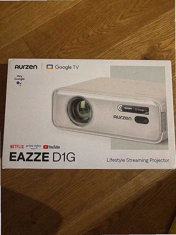 Aurzen Eazze D1G Beamer mit offiziellem Google TV