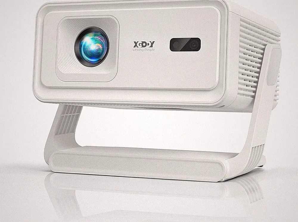 【Autofokus & 2×5W Lautsprecher】Xgody Mini Projektor mit Android 14, 260ANSI 4K Sup