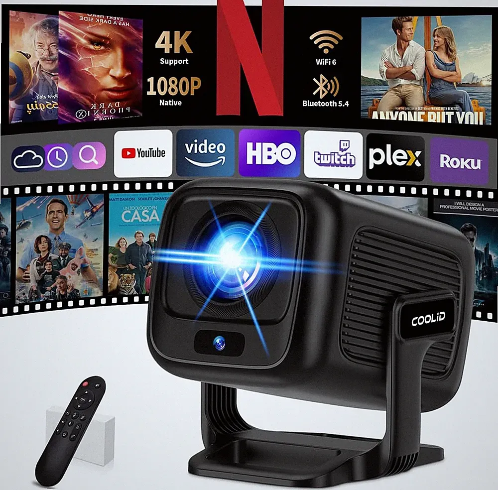 [ Autofokus & 2026 Upgraded ] Beamer 4K Projektor Native 1080P Mini Beamer Mit 5