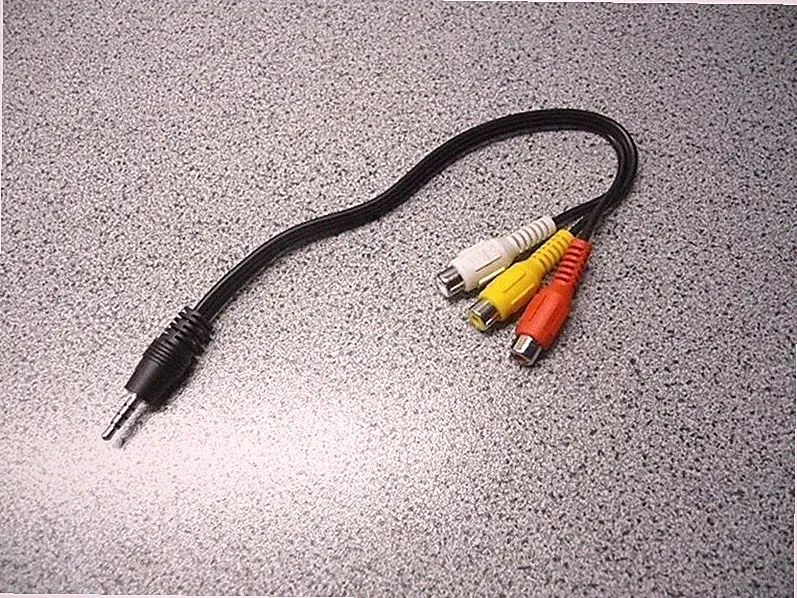 AV ADAPTER AUSGANGSKABEL FÜR AIPTEK POCKET CINEMA T15 PICO LCD-PROJEKTOR
