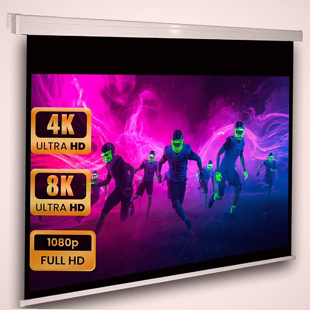 Avlux Heimkino Beamer Rollo Leinwand 305 x 225 cm 4:3 LCD DLP 3D FULL HD 4K VP24