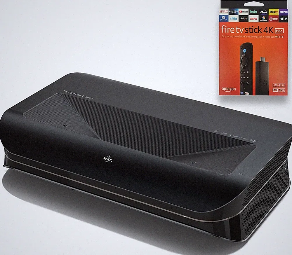 AWOL Vision LTV-3000 Pro 4K UHD Heimkino-Beamer - inkl. Fire TV Stick 4K Max