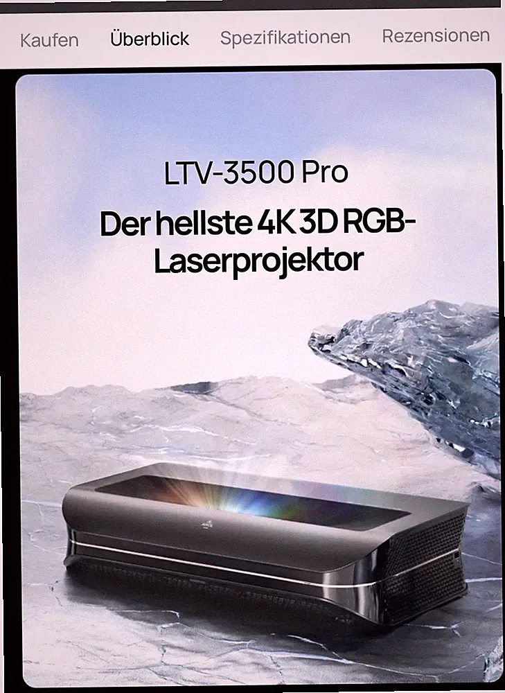 AWOL Vision LTV-3500 Pro 4K 3D Laser Ultrakurzdistanz UST Dolby Vision