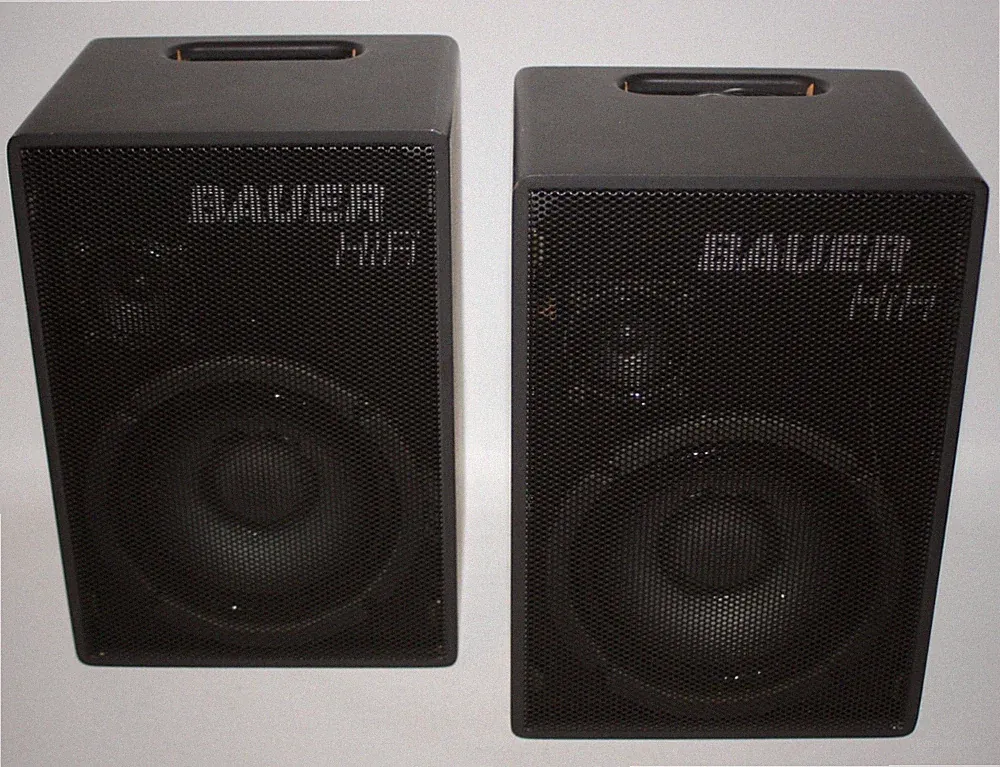 Bauer HIFI Box sehr schön Projektoren Lautsprecher Vintage Bauer HIFI Funktion..