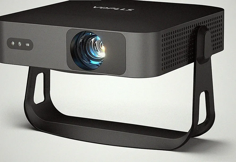 Beamer 1080p Full HD 500 ANSI Lumen WiFi6 Bluetooth 360 Drehbar Mini Projektor