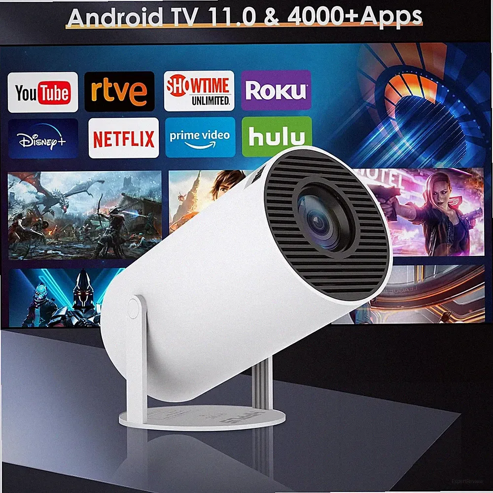 Beamer 4K UHD Heimkino Projektor LED 5G WiFi Bluetooth Android Taschenkino DHL