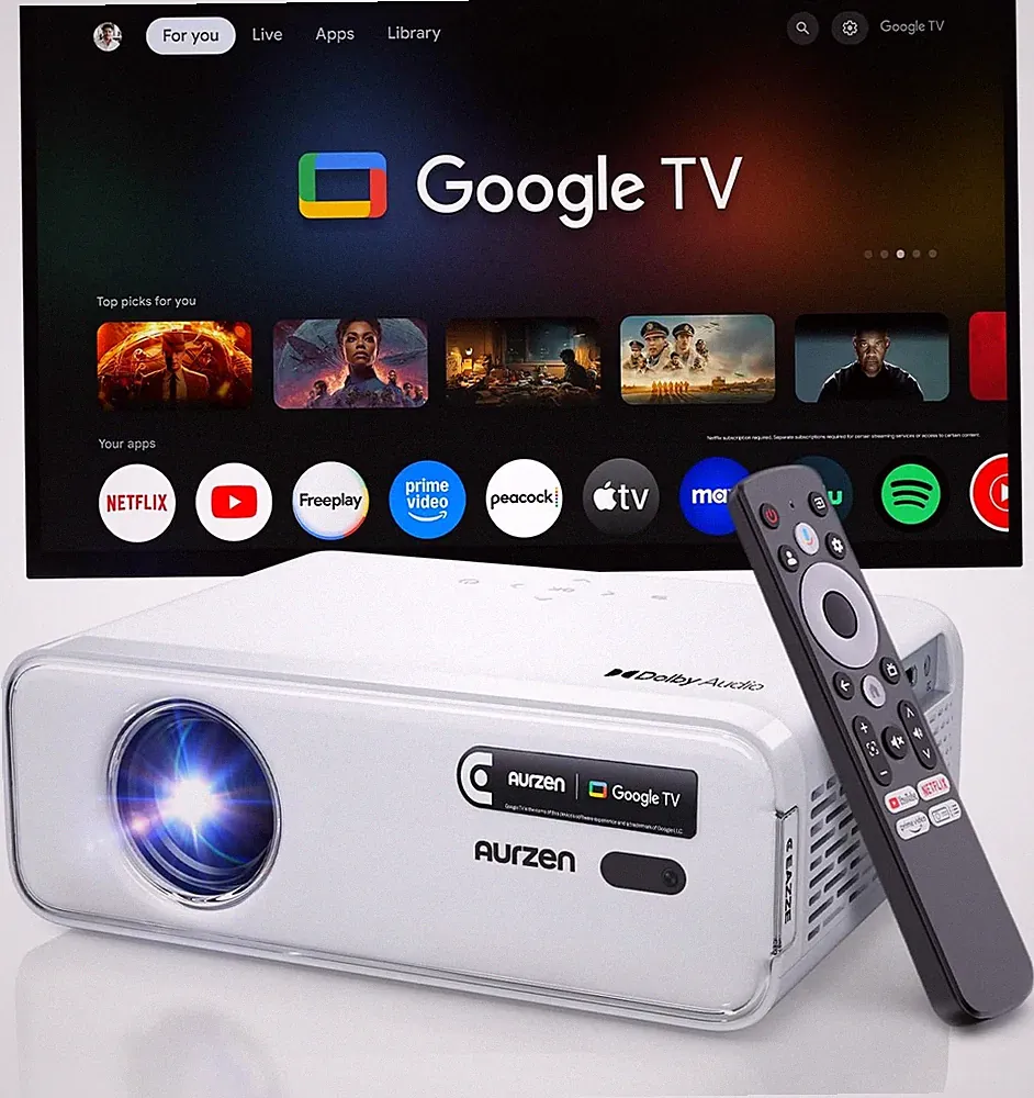 Beamer D1G Google TV 4K Full HD 1080p DoIby Audio WiFi Bluetooth