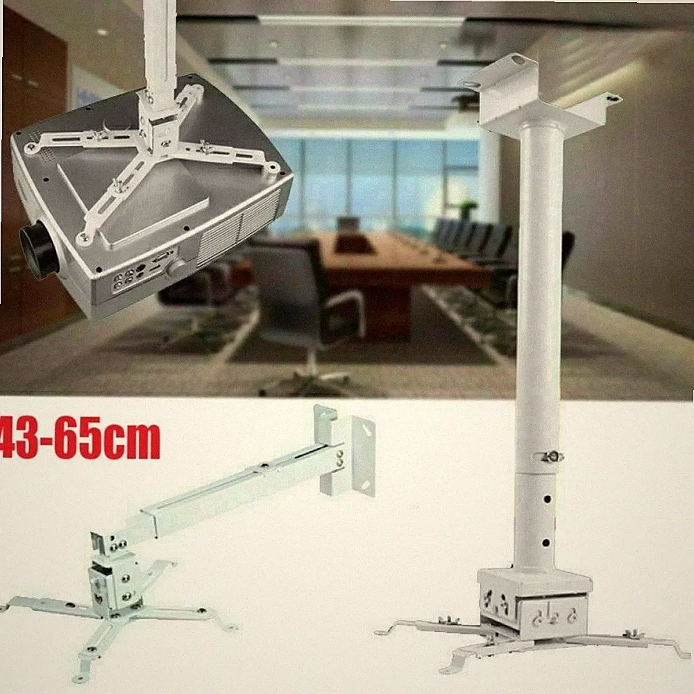 Beamer Deckenhalterung Decke Halterung Projektor für Deckenmontage weiß