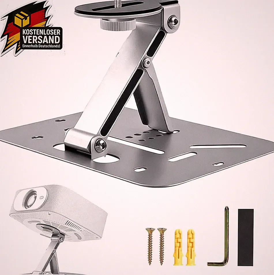 Beamer Halterung 180° drehbar Tragkraft 10kg für Heimkino Büro Wand Decke Tisch