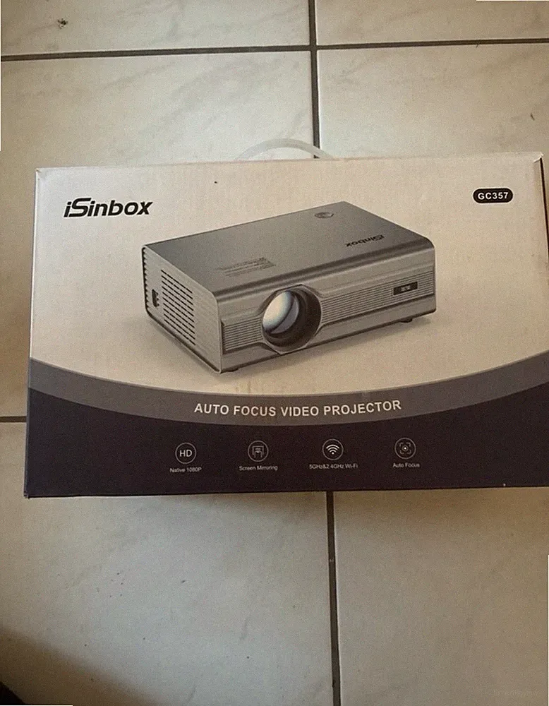 Beamer Isinbox 4K Unterstützung 25000 Lumen Autofokus Full HD