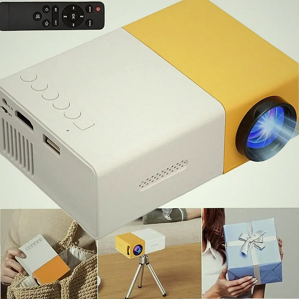 Beamer LED HD 1080P Heimkino Projektor Handy Mini Heimprojektor für TV Stick