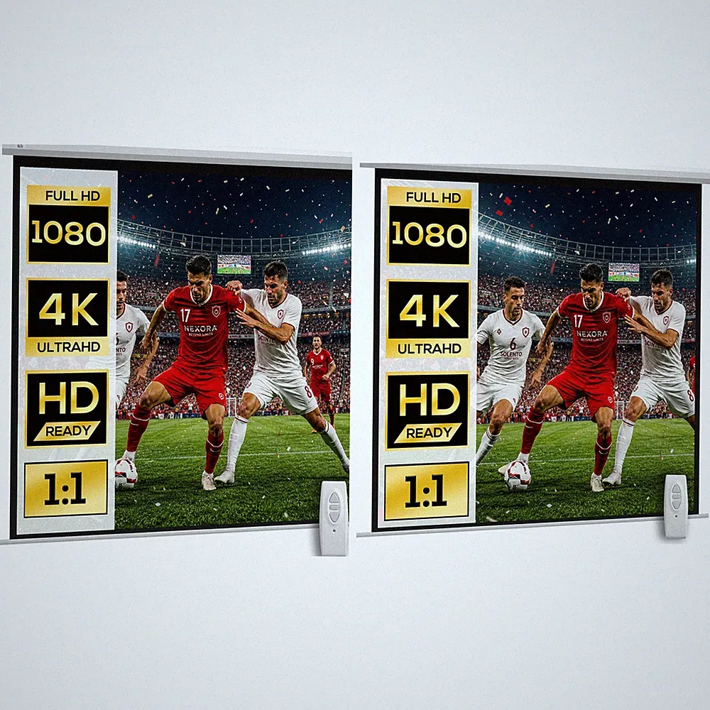Beamer Leinwand 1:1 HD 4K Rollo-Leinwand für Heimkino