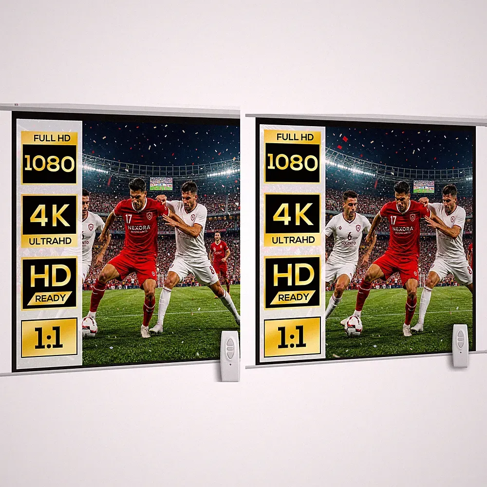 Beamer Leinwand 1:1 HD 4K Rollo-Leinwand für Heimkino