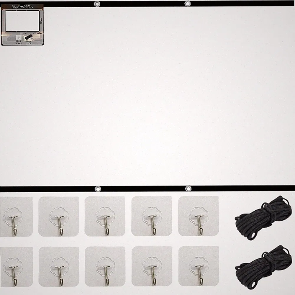 Beamer Leinwand 100 Zoll Projektionswand Faltbar Heimkino Outdoor 16:9