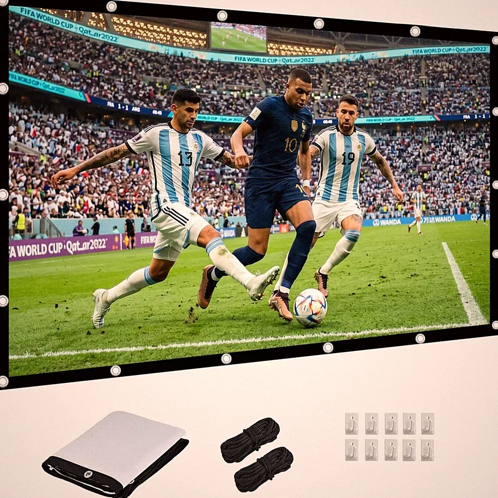 Beamer Leinwand 60 Zoll faltbar outdoor Heimkino Projektionsstoff