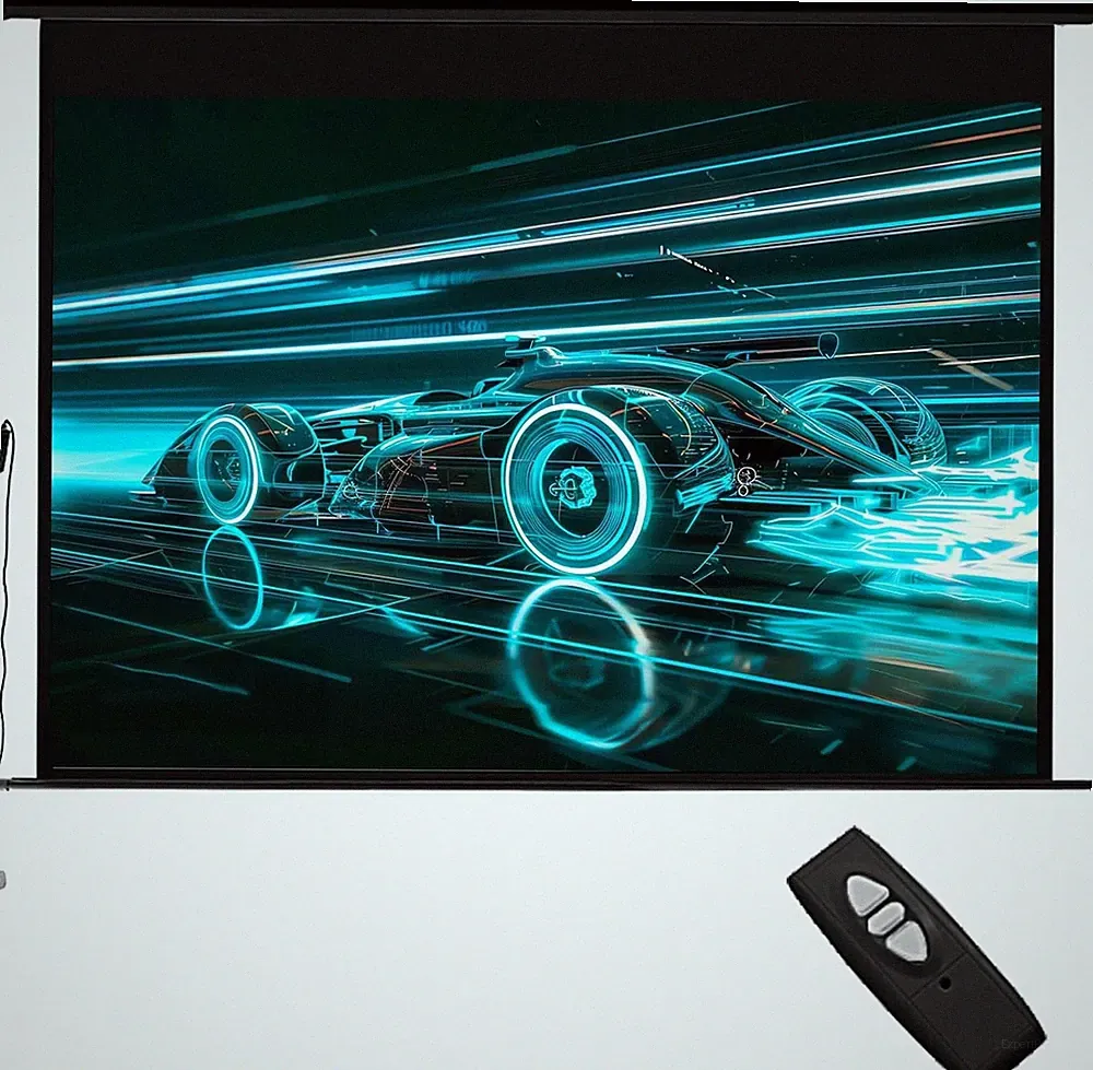 Beamer Leinwand Elektrisch 72 Zoll 16:9 Motorleinwand