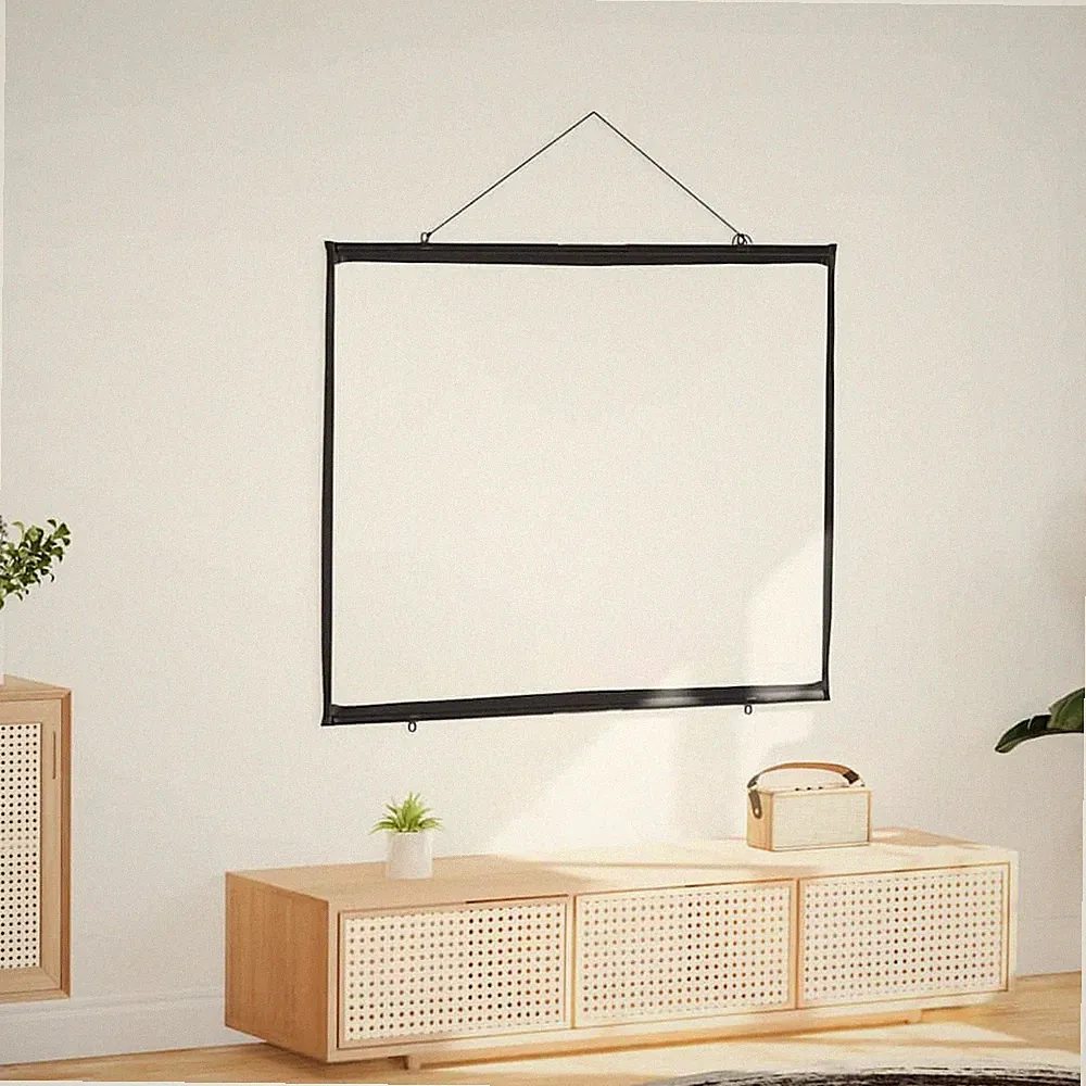 Beamer Leinwand HD TV Wandhängend Heimkino Projektor Leinwand Motorleinwand