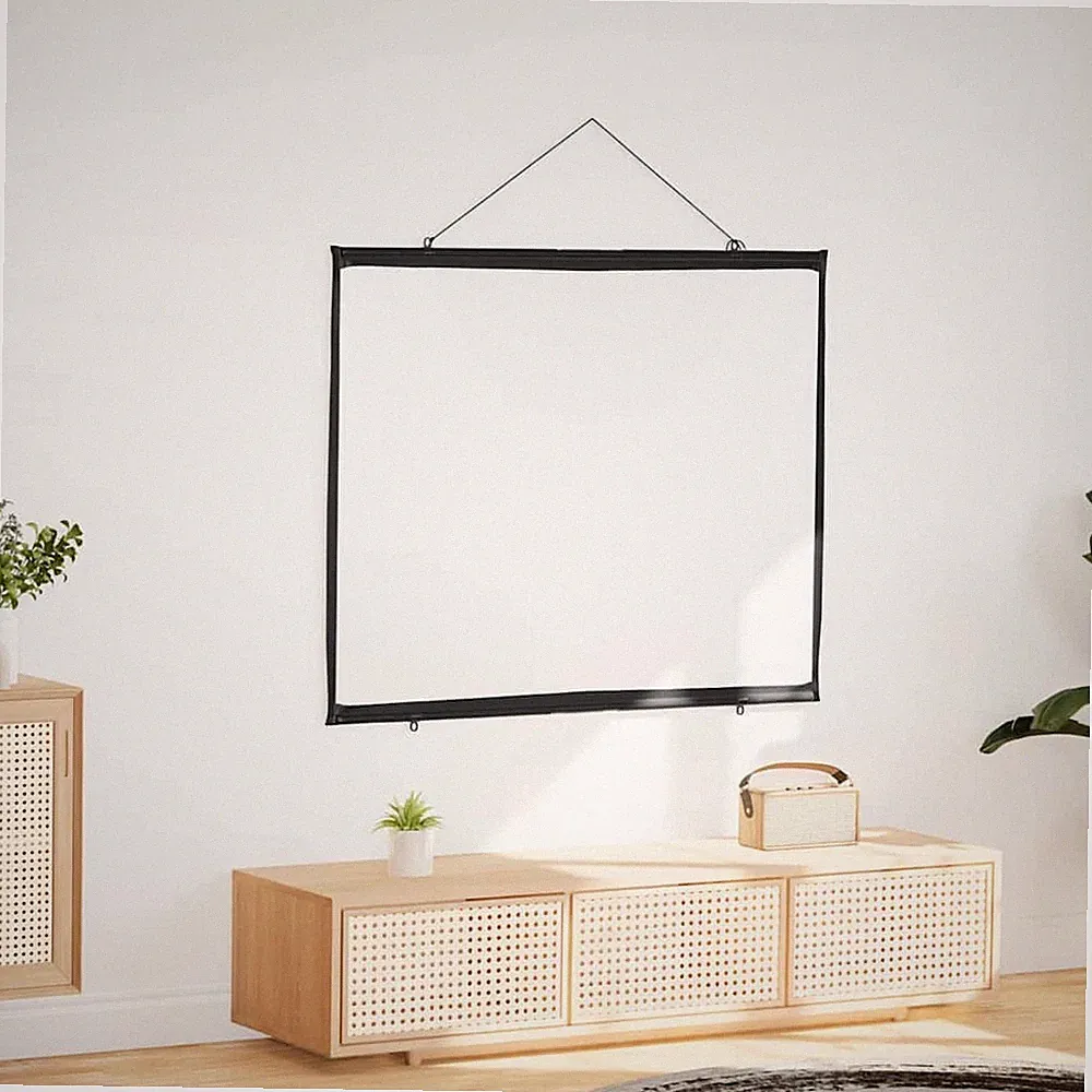 Beamer Leinwand HD TV Wandhängend Heimkino Projektor Leinwand Motorleinwand