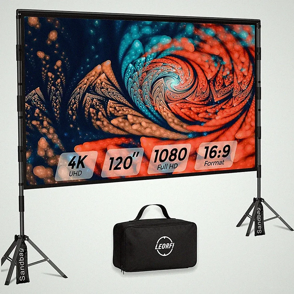 Beamer Leinwand Projektionsleinwand Outdoor Heimkino 120 Zoll