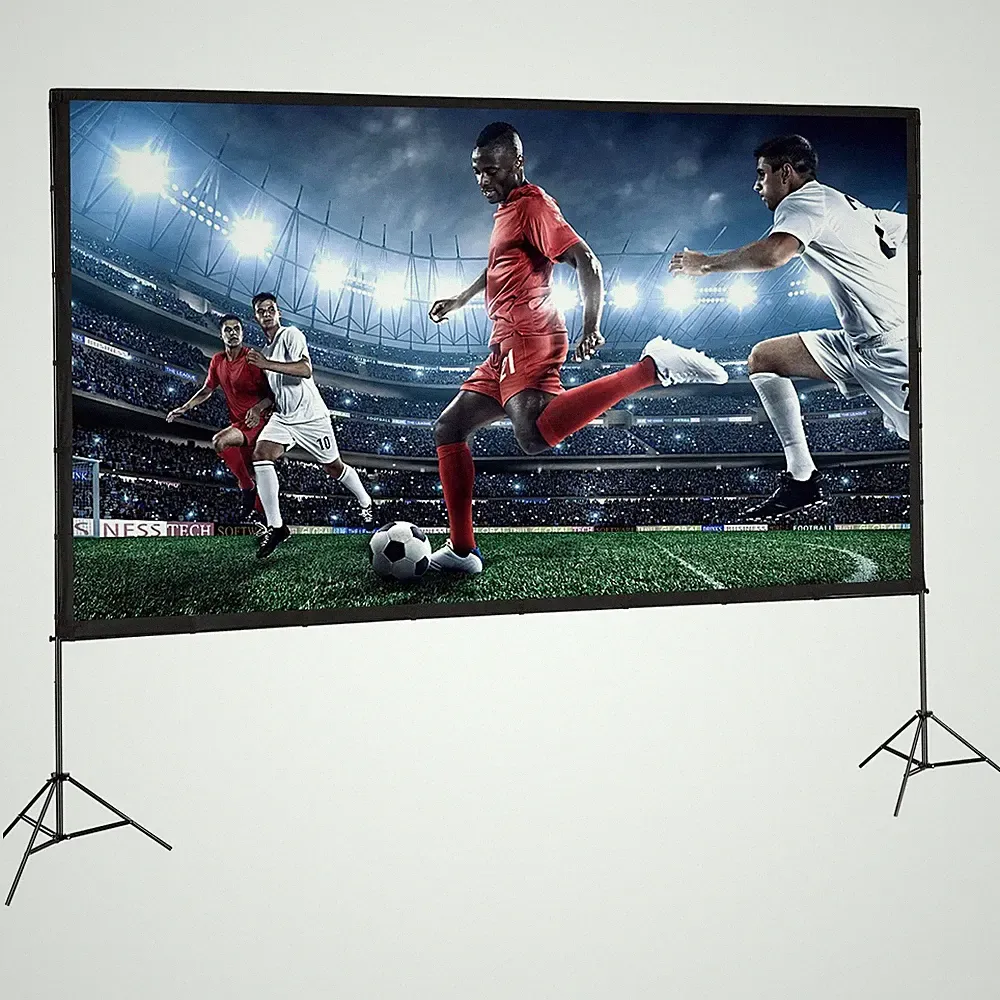 Beamer Leinwand – Stativ für Präsentationen und Heimkino 70 bis 150 ZOLL