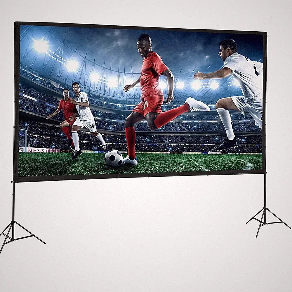 Beamer Leinwand – Stativ für Präsentationen und Heimkino 70 bis 150 ZOLL