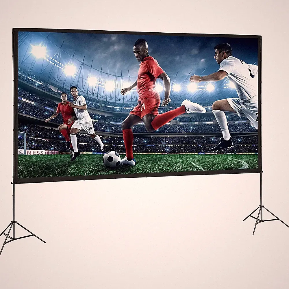 Beamer Leinwand – Stativ für Präsentationen und Heimkino 70 bis 150 ZOLL