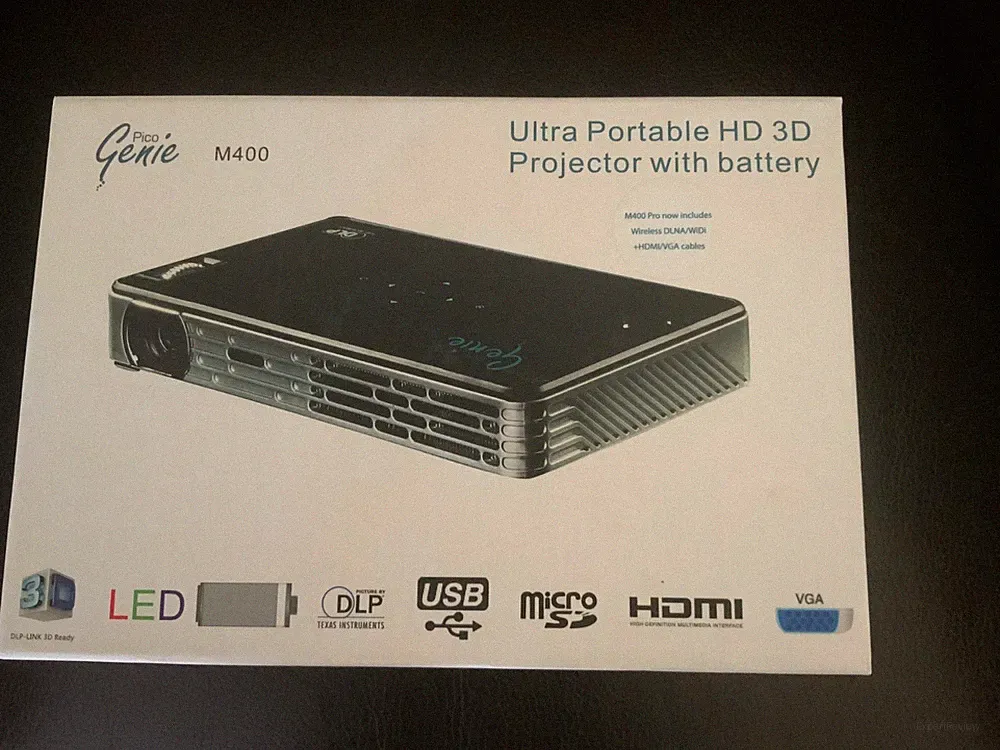 Beamer - Pico Genie M400 HD LED - Home Cinama - TV - Filme - Spiele