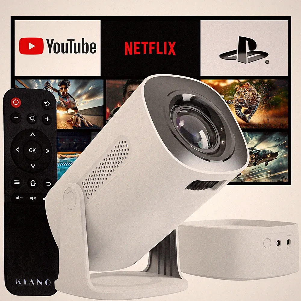 Beamer Projektor 1080p Full HD tragbar WiFi HDMI Heimkino Kiano Vision Outlet B