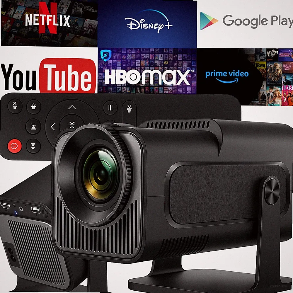 Beamer Projektor 4K WiFi Bluetooth Android Mini Tragbar Heimkino & Outdoor Retoo