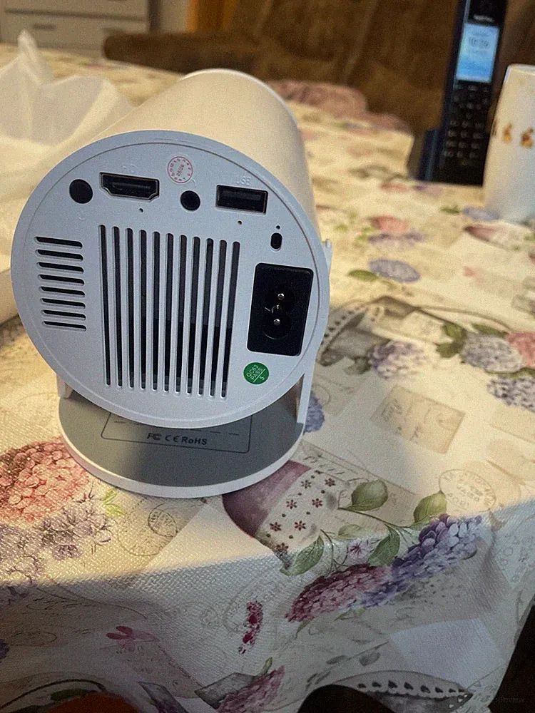 Beamer Projektor 5G WiFi Bluetooth 5.0 HD-Filmprojektoren Heimkino HDMI, Weiß