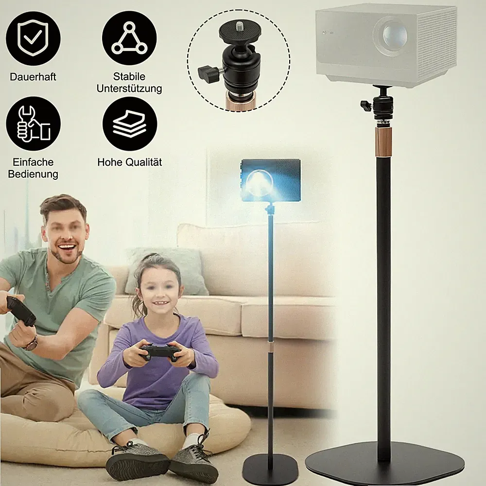 Beamer Ständer Projektorhalterung 63-127cm Projector Stand Stabil für Heimkino
