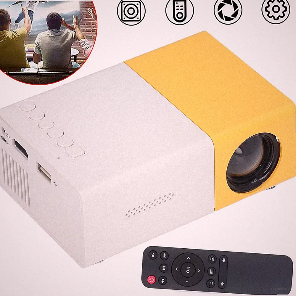 Beamer WiFi HD 1080P Heimkino Projektor Handy Mini Heimprojektor für Smartphone