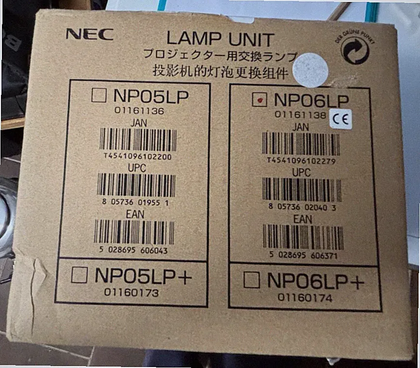 Beamerlampe NP06LP für NEC NP1150 NP1250 NP2150 NP2250 NP3150 NP3151 NP3250