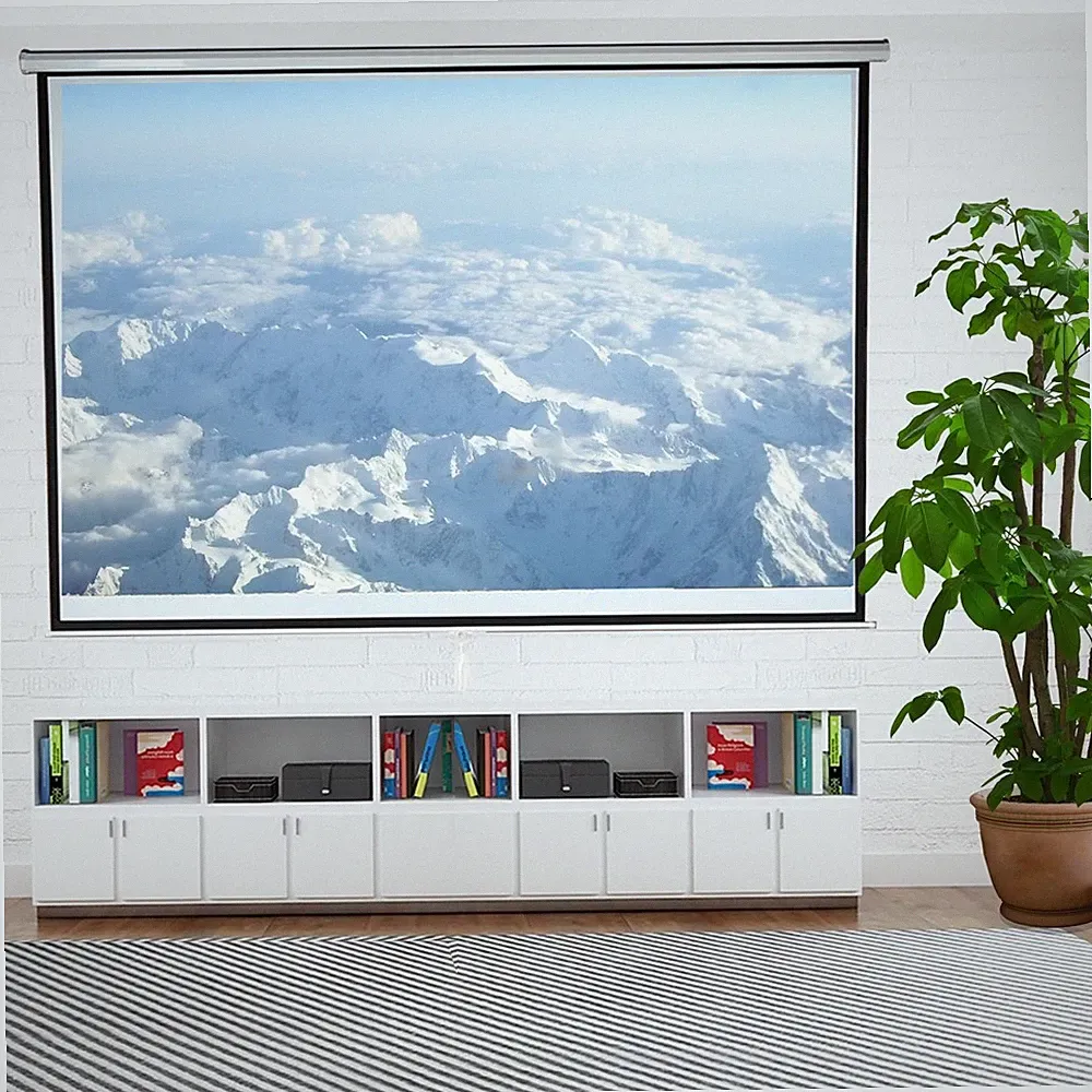 Beamerleinwand 178CM Rolloleinwand Projektionsleinwand Beamer Heimkino 📽️
