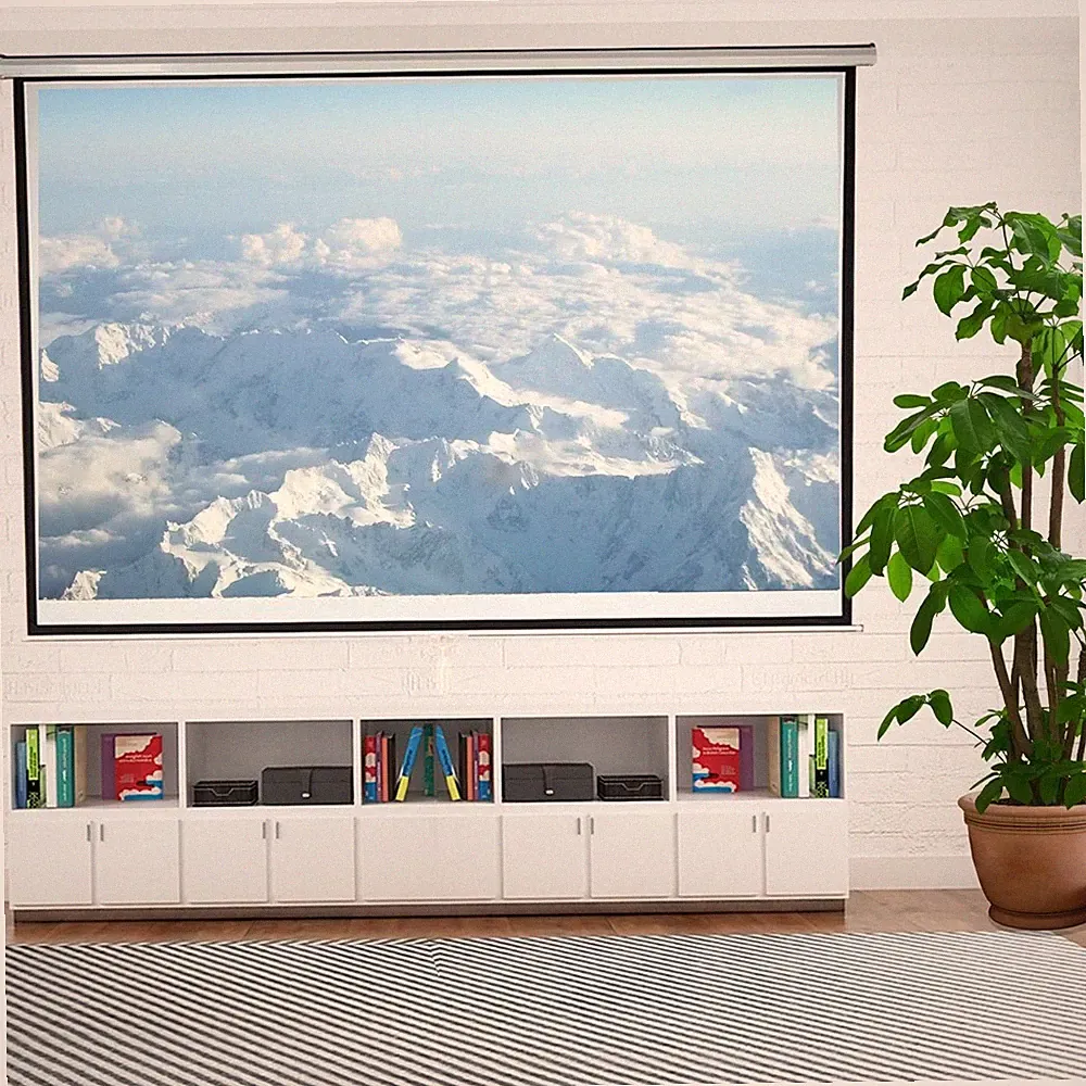 Beamerleinwand 178CM Rolloleinwand Projektionsleinwand Beamer Heimkino 📽️