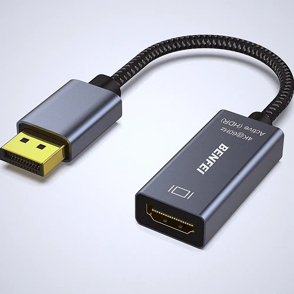 Benfei Aktiver DisplayPort auf HDMI Adapter – Kompakt & Stabil bei 60Hz