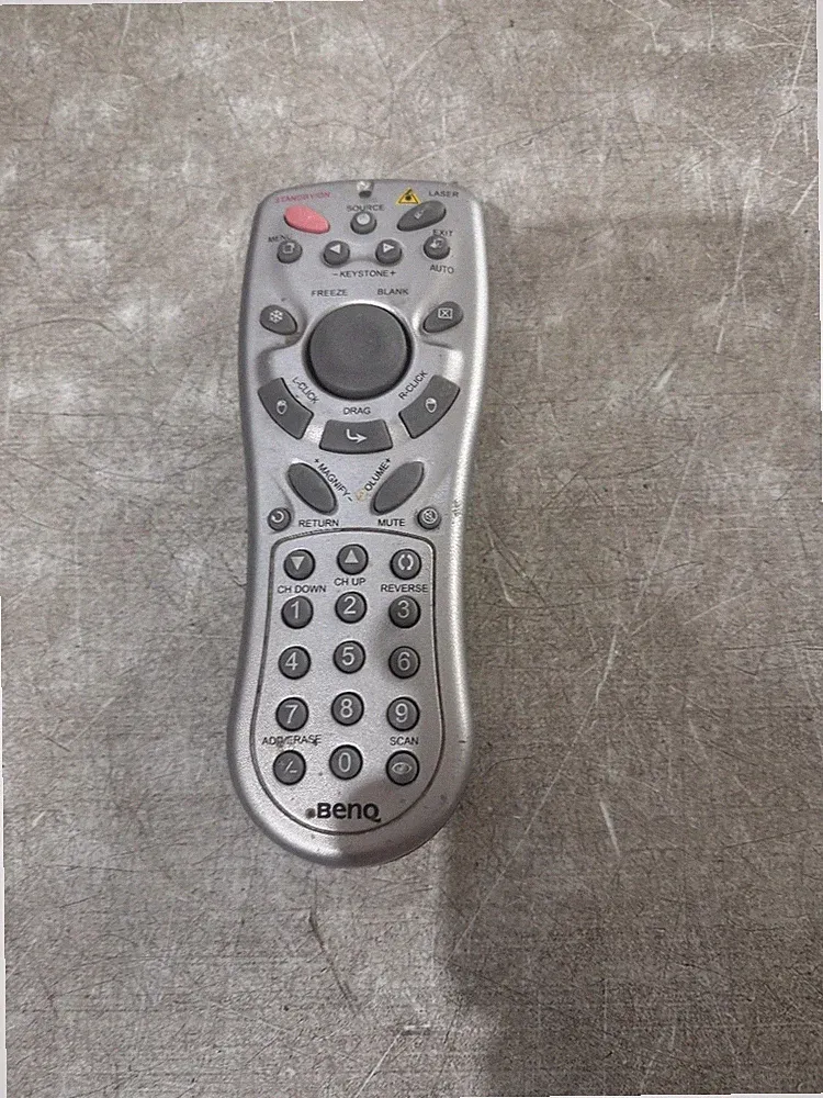 BenQ Projektor Fernbedienung mit Laserpointer Silber Joystick Mauspad