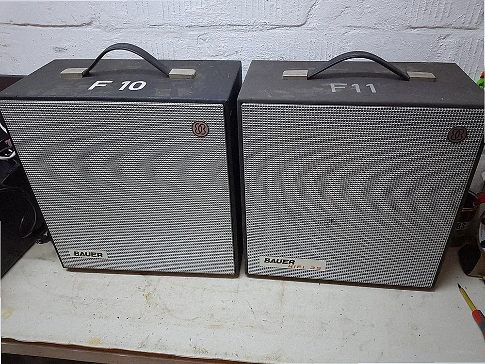 Bosch Bauer Hifi 35 Filmprojektor Lautsprecherbox Hifi 2x Stück 8 & 16 Ohm