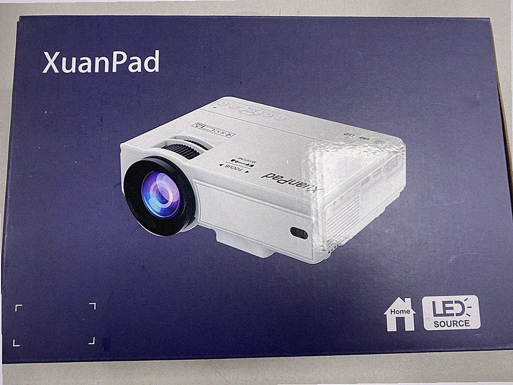 Brandneu Xuanpad Mini Projektor 2400 Lumen Tragbarer Videoprojektor