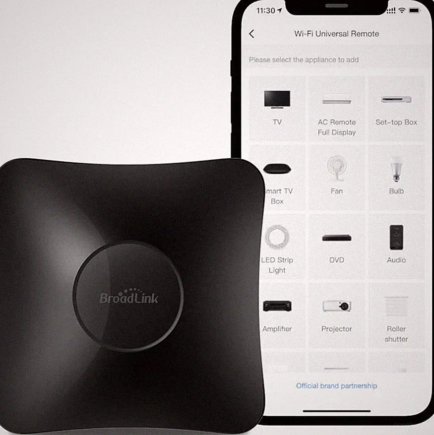 Broadlink Smart Home Hub RM4 Pro, IR und HF Universal-Fernbedienung
