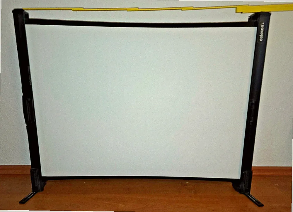 celexon Beamer Tischleinwand tragbar mit Tasche ca. 87 x 60 cm