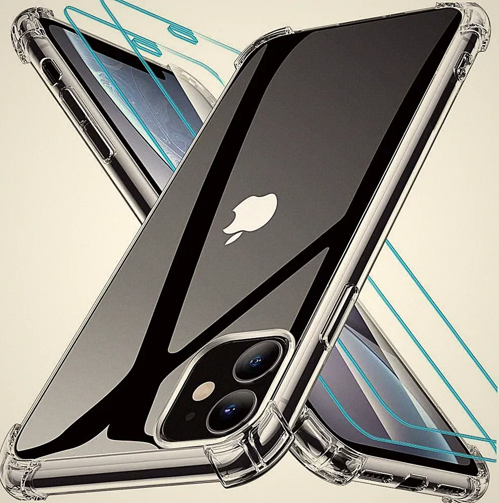 Clear Shockproof Case für iPhone 11 Pro Max XR X XS Max 8 7 Plus Hülle Silikon